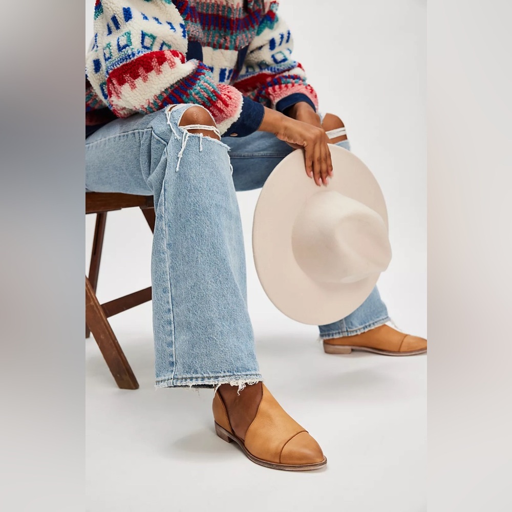 Free People Tan Flats